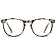 Jonas Paul Eyewear Blue Light Glasses, Cream Tortoise, Magnifying Acrylic Lens, Unisex, 3.00