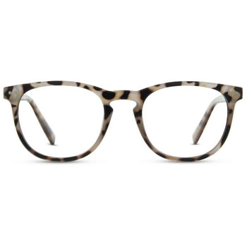 Jonas Paul Eyewear Blue Light Glasses Cream Tortoise, Magnifying Acrylic Lens, Unisex, 1.25
