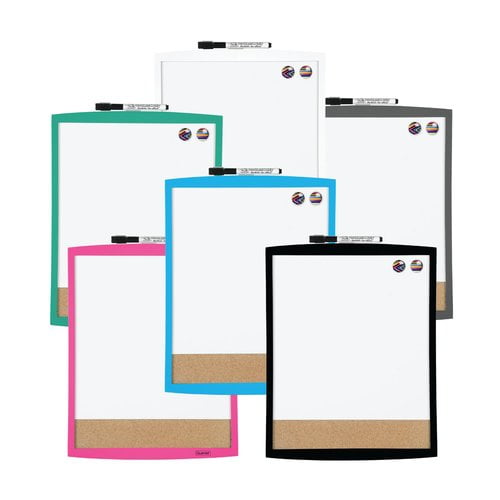 Quartet Combination Board, DryErase & Cork, 11" x 14", Curved