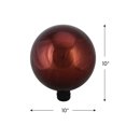 thumbnail image 5 of Northlight 10" Berry Red Shiny Outdoor Patio Garden Gazing Ball, 5 of 5