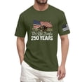 thumbnail image 2 of Hogleaql Usa Flag Tee Shirt for Men 4th Of July Crew Neck American Flag Short Sleeve Tops Patriotic Trendy Independence Day Themed Loose Shirts Army Green L, 2 of 6