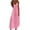 01-Hot Pink, variant on Ecqkame Women Casual Holiday Style Dress Hollow Out Solid Color Loose Maxi Dress Short Sleeve V-Neck Dress 03-Green S