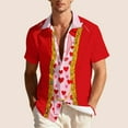 thumbnail image 5 of Awdenio Tshirts Shirts for Men Summer Beach Casual Short Sleeve Button Down Shirts Novelty Print Tropical Beach Shirts, 5 of 9