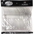 thumbnail image 2 of Lillian Tablesettings 48-Count Premium Plastic Fork, Pearl, 2 of 3