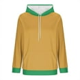 thumbnail image 5 of Wensltd Color Block Hoodie for Women Sweatshirts with Pocket Casual Long Sleeve for Women, 5 of 6