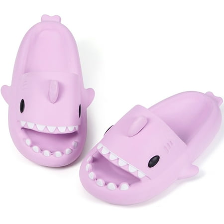 

House Slippers Cute Shark Slippers Bathroom Slippers House Slippers for Men and Women Gym Slippers Soft Sole EVA Platform Quick Drying Non-Slip
