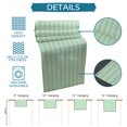 thumbnail image 3 of Table Runners 120 Inches Long Dress Scarves, Green Stripes Farmhouse Coffee/Dining/Kitchen Table Decor Table Runner for Living Room, Modern Vertical Lines Geometric Minimalist 13x120 Inch, 3 of 3