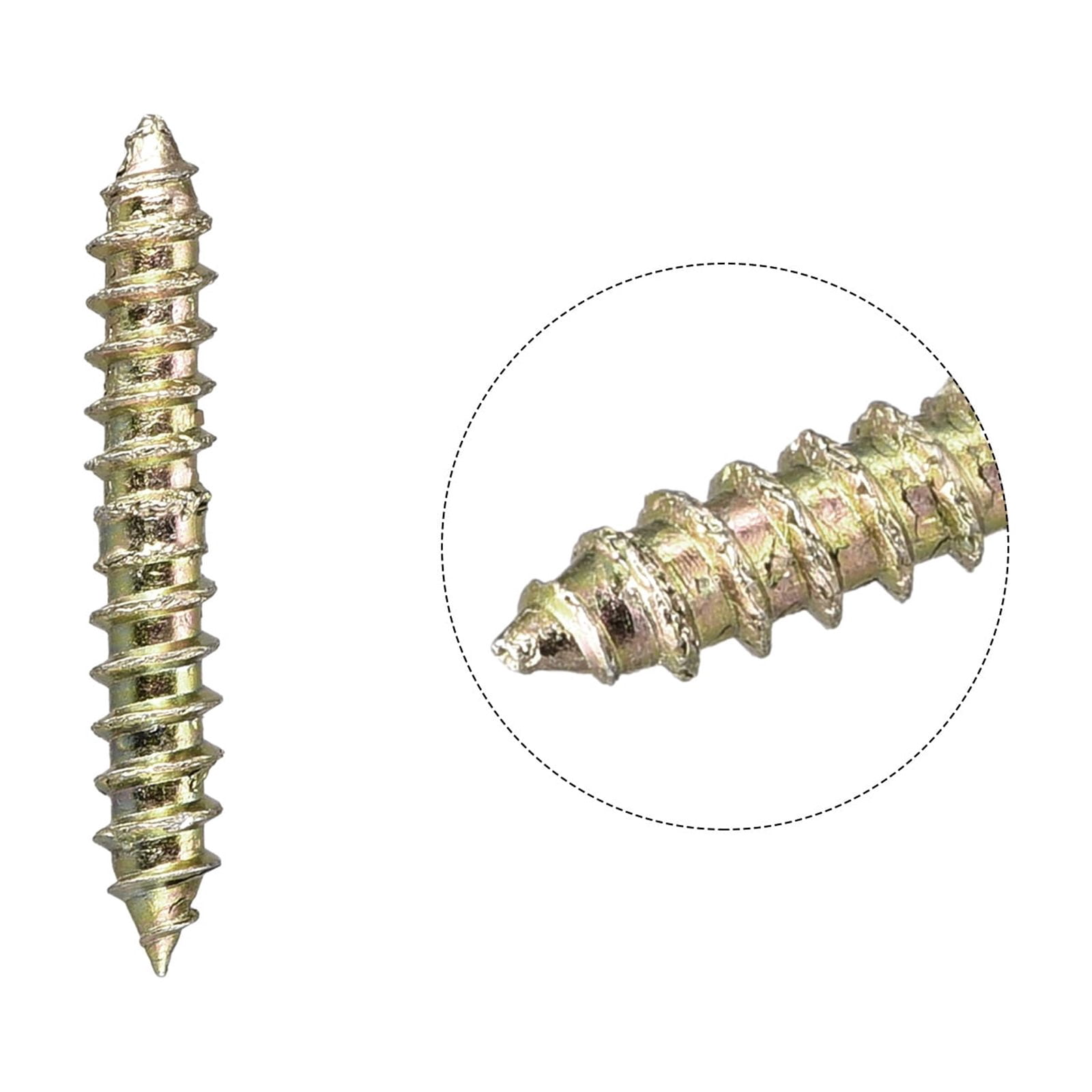 Unique Bargains Hanger Bolt, Double Ended Self Tapping Thread Dowel Screw 4x11mm