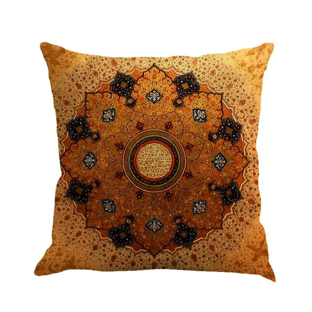 Geometry Painting Linen Cushion Cover Throw Pillow Case Sofa Home Decor B