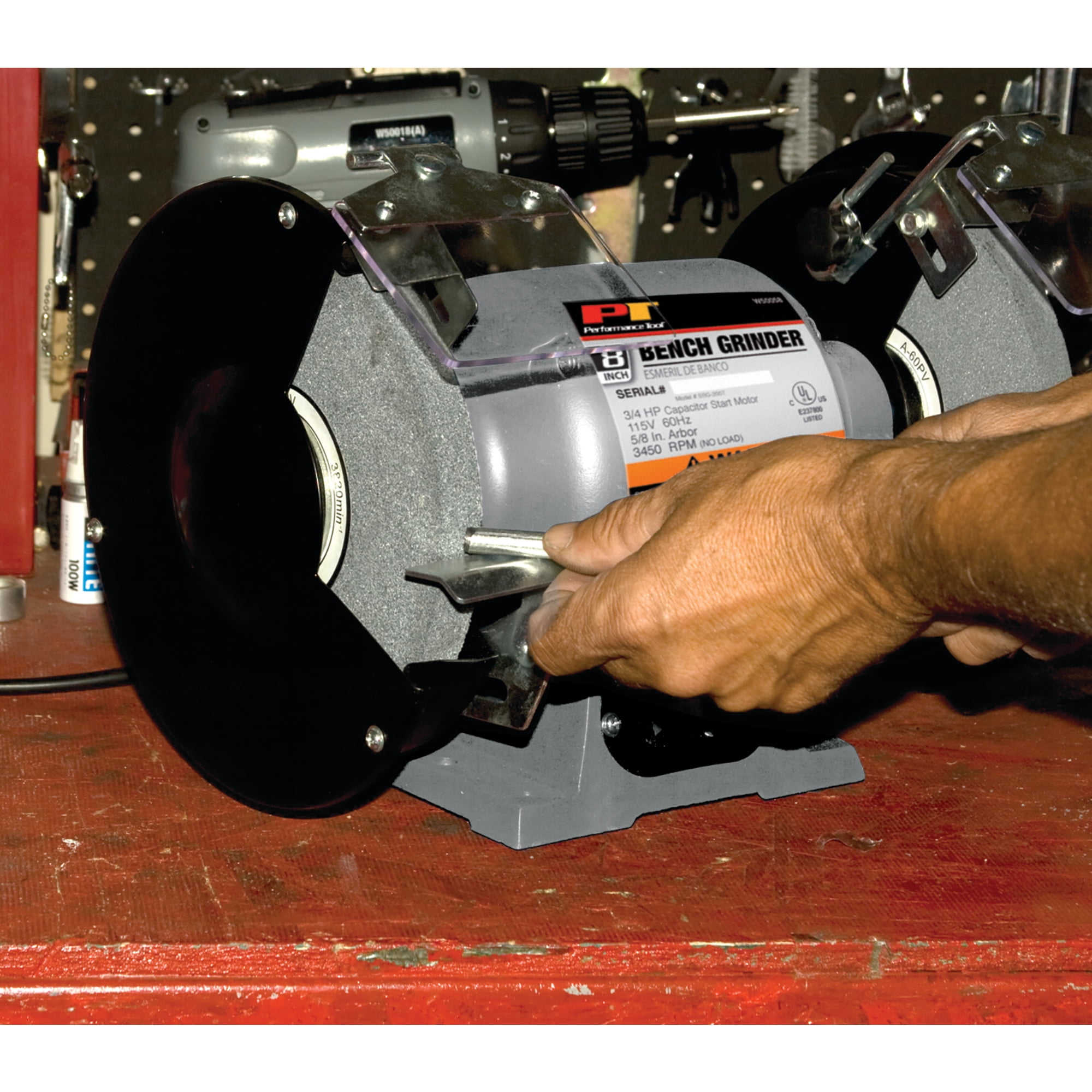 Performance Tool W50058 3/4 HP Motor 8-Inch Bench Grinder