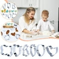 thumbnail image 1 of Stainless Steel Easter Cookie Cutters Set - 6 Shapes Including Bunny & Eggs for Holiday Baking & Decorating, 1 of 9