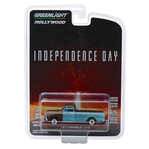 Greenlight Hollywood Series 24: 1971 Chevrolet C-10 "Independence Day" 1/64 Scale