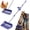 Blue, variant on Chicken Poop Scooper & Rake 2-in-1,304 Stainless Steel Shovel Head, Chicken Litter Scoop with Handle for Chicken Coop & Pet Waste Cleaning, Litter Sifting Shovel (35 to 65") (Blue, 10inch)