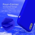 thumbnail image 6 of Compatible with iPhone Xs Max Case, Drop Protection Liquid Silicone Gel Rubber Full Body Bumper Cover with Soft Microfiber Shockproof Phone Case for iPhone Xs Max 6.5", Klein Blue, 6 of 14