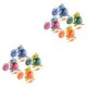 thumbnail image 3 of Vogacara Paquete de 4 juguetes creativos de deformación de huevos de dinosaurio, juegos de ensamblaje DIY, juguete de dinosaurio de deformación para 12x6x5cm 2piezas Vogacara CBP585635, 3 of 5