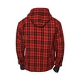 thumbnail image 5 of Red/Black Hoodies Lumberjack Sherpa Wool Fabric Lined Tartan, 5 of 6