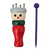 Frcolor Knitting Spool Wooden French Knitter Knitter Doll Tool Tower Dolly Loom Machine Corking Automatic Spool Carfts