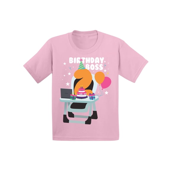 24 Months B-Day Boys Outfits - Cute Baby Boy Baby Girl Shirt Two Years Old - Birthday Boss Infant Tee