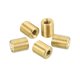 thumbnail image 1 of Adaptador de tubo hueco roscado de latón Uxcell de 12 mm de largo, conector acoplador de 5 paquetes M10 a M5, 1 of 5