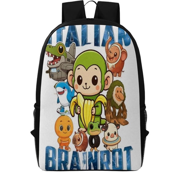 17 Inch Graphic Print Laptop Backpack, Large Casual Daypack for Travel Work Daily Use