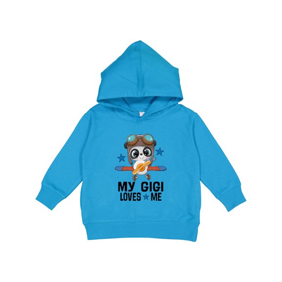 Inktastic My Gigi Loves Me Grandson Panda Toddler Hoodie