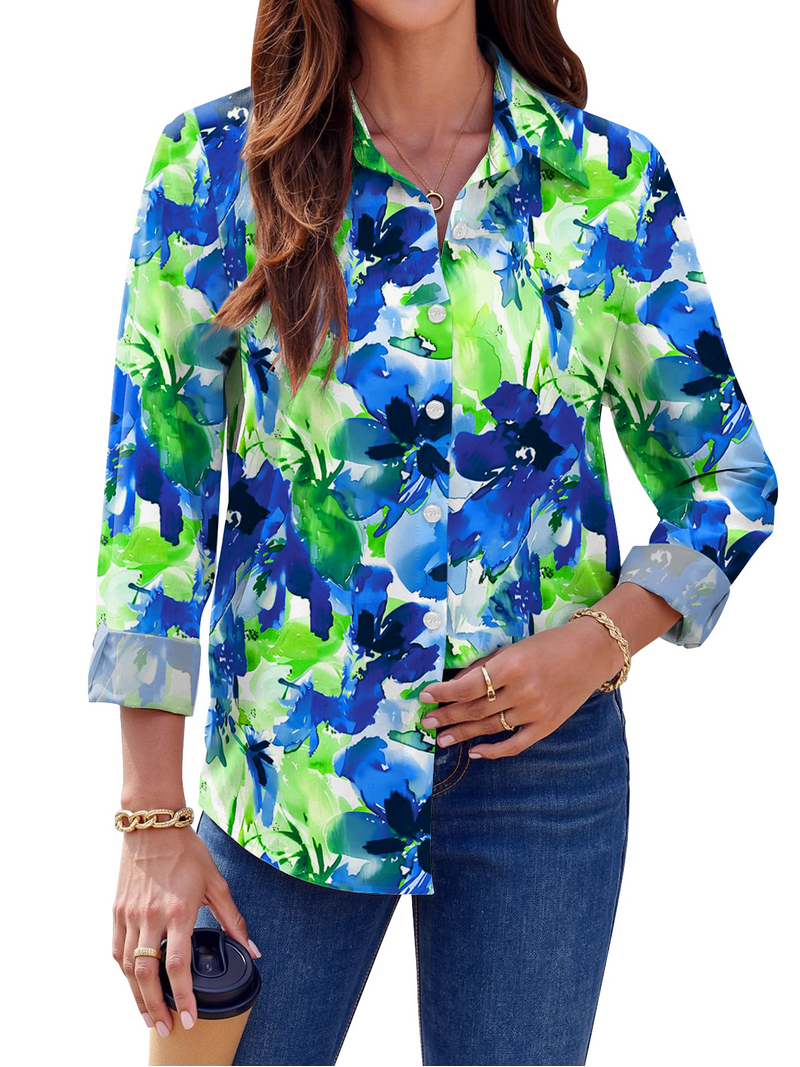 Grosy Shacket For Women's Plus Size, Button Down Shirts With Pockets, Embroidered Shacket...