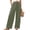1-Army Green, variant on Women Plus Size Linen Palazzo Pants Summer Loose Straight Leg Casual Long Pant Elastic Waisted Solid Color Trousers with Pockets Comfortable Versatile Daily Wear 1-Brown XXXL