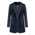 thumbnail image 3 of Casual Blazers for Women 2025 Long Sleeve Open Front Notch Lapel Collared Business Casual Work Office Jacket, 3 of 5