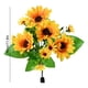 thumbnail image 3 of Girasol De Seda 6 tallos artificiales de girasol amarillos,flores de seda artificiales,ramo para arreglos florales en jarrones,centros de mesa para bodas y decoración del hogar (1 pieza) Rkxzt, 3 of 6