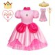 thumbnail image 2 of Vestido de princesa melocotón para niñas, disfraz de Halloween, ropa de actuación de escenario para niños, trajes de fiesta de Carnaval de cumpleaños Fivean unisex, 2 of 2