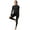 Caviar, variant on Women's Thermal Performance High Mock Neck Top & Thermal Legging Bottom Set, Sizes XS-XXXL