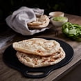 thumbnail image 5 of Victoria Round Cast Iron Oven Dosa Pan Nonstick Grill with Loop Handle Black 12 inch, 5 of 7