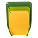 thumbnail image 2 of Set De 3 Tablas Para Cortar Picar Fruta Y Verdura Cocina Xtellar Color verde, 2 of 3