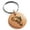 Rose, variant on Stainless Steel Celestial Satyr Goat Engraved Small Medallion Circle Charm Keychain Keyring