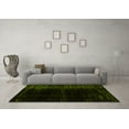 thumbnail image 3 of Ahgly Company Machine Washable Indoor Square Abstract Yellow Modern Area Rugs, 5' Square, 3 of 4