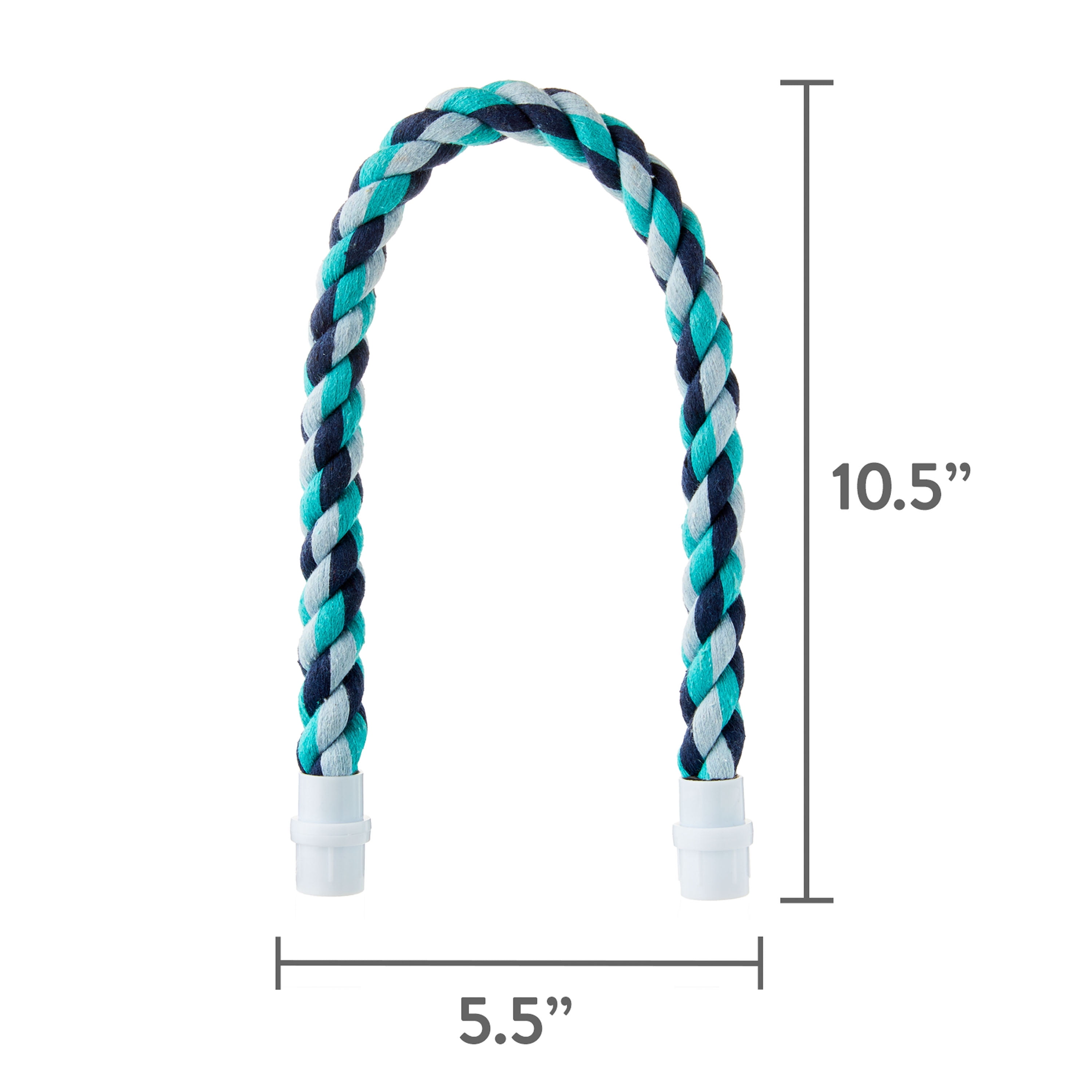 (4 pack) Vibrant Life Flexible Multi-Color Bird Rope Perch 21" Long