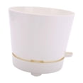 thumbnail image 1 of Maceta de riego automático para plantas con almacenamiento de agua y orificios de drenaje Blanco, 1 of 8