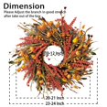 thumbnail image 2 of Corona WANNA-CUL de 24" con decoración otoñal de calabaza y cosecha, 2 of 7