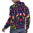 thumbnail image 6 of Fotbe Men's Hoodie with Colorful Mexican Pattern - Kangaroo Pocket Pullover Hooded Sweatshirt, Perfect for Daily Wear, Travel, and Home-Large, 6 of 7