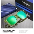 thumbnail image 6 of Square Polarized Mirrored Sunglasses for Women Colorful 80's Anti-Glare TR90 Frame UV Protection Sun Glasses, 6 of 7