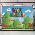 thumbnail image 5 of Pancarta de fondo de feliz cumpleaños YONGSHENG de Super Bros Mario 5 X 3 pies decoraciones de suministros para fiestas de videojuegos, 5 of 5