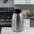 thumbnail image 2 of MegaChef 2L Stainless Steel Thermal Beverage Carafe for Coffee and Tea, 2 of 3