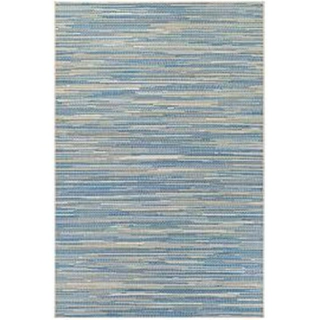 Couristan 78471012023119U Tapis Monaco Alassio 2 Pi. 3 Po. x 11 Pi. 9 Po., Sable, Azur & Turquoise