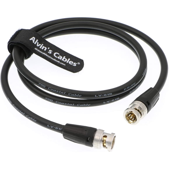 Alvin's Cables 12G HD SDI Neutrik BNC to BNC Male Video Coaxial Cable for 4K Video Camera 1M