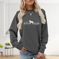 thumbnail image 2 of Sweaters For Women Horse Heartbeat Graphic Hoodless Sweatshirt Long Sleeve Crew Neck Pullover Tops Soft Breathable Fabric For Horse Lover Casual Daily Wear Xl Womens Sweaters, 2 of 5