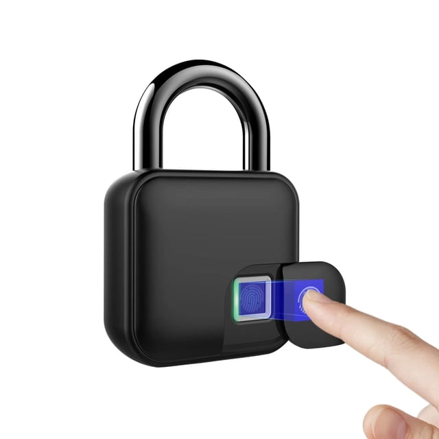Nuevo candado de huella digital, bloqueo Bluetooth, con desbloqueo de aplicación de teléfono, adecuado para exteriores, escuela, taquillas, puertas de valla, portones, armarios