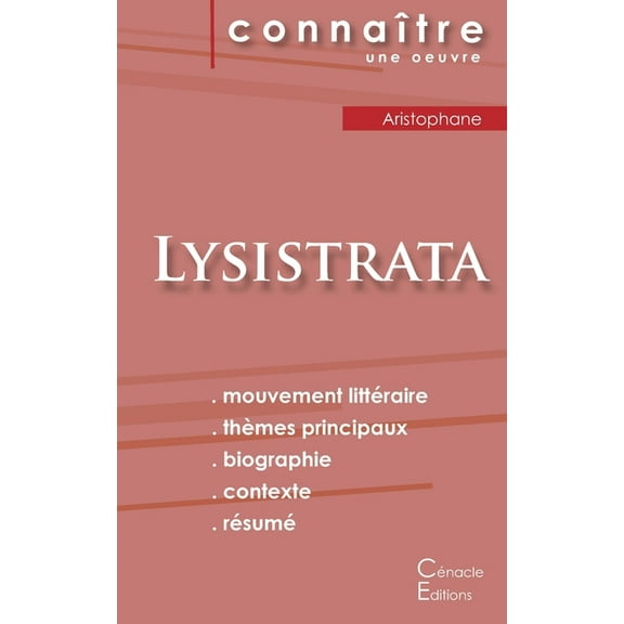 Fiche de lecture Lysistrata (Analyse littéraire de référence et résumé complet), (Paperback)