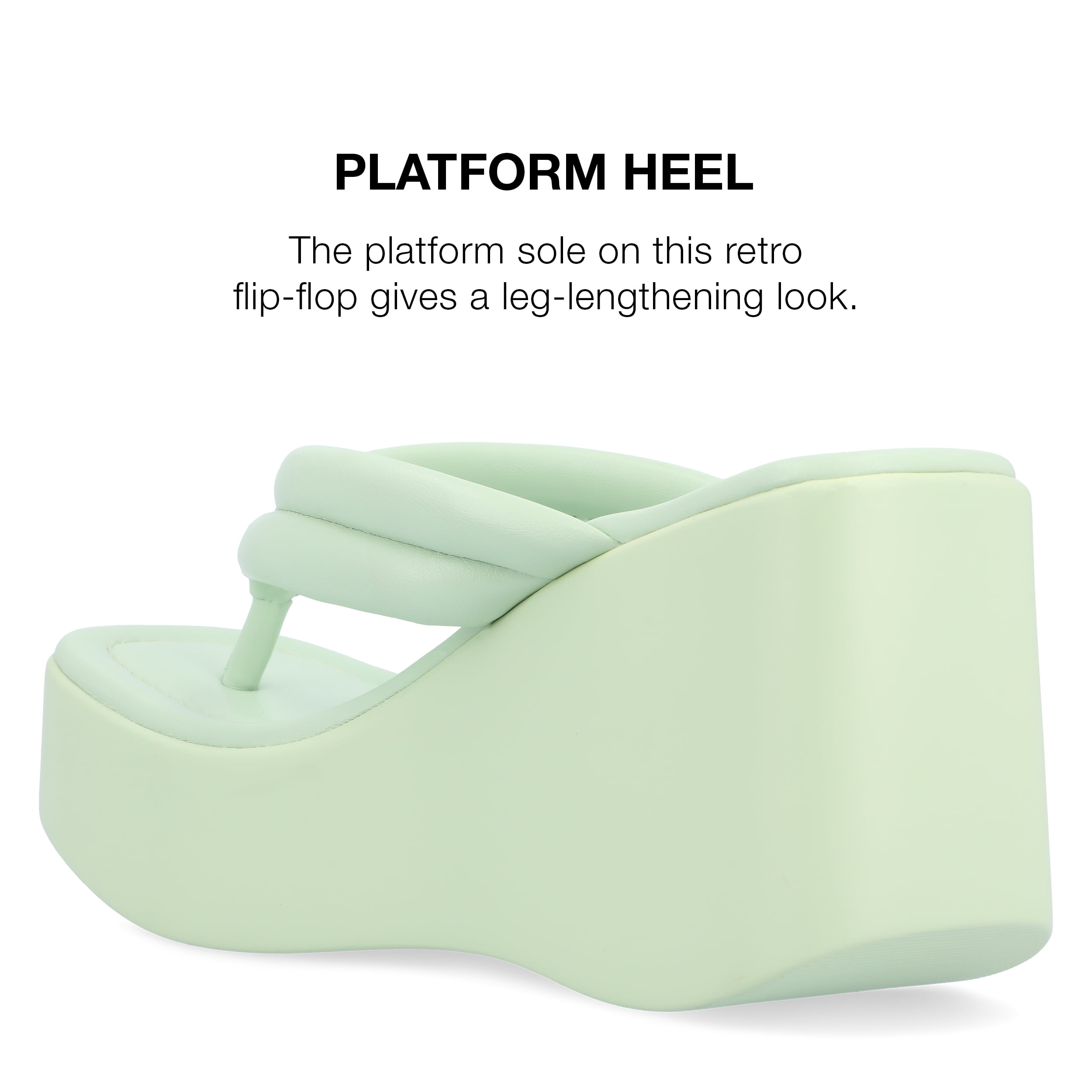 Journee Collection Womens Shareene Tru Comfort Foam Slip On Platform Wedge Sandals