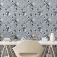 thumbnail image 3 of Ambesonne Vintage Peel & Stick Wallpaper for Home, Art Flowers Romantic Summer, 13"x72", Pale Blue Grey and Marigold, 3 of 6