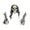 C, variant on Horror Halloween Skeleton Skull with Ghost Hands Ground Stakes Outdoor Decorations for Yard Haunted House Party Scary Props 3-Piece Set